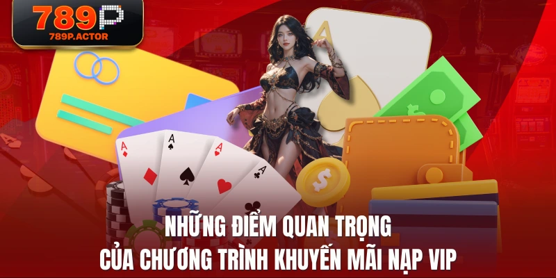 Những điểm quan trọng của chương trình khuyến mãi nạp VIP